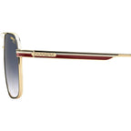 379/S, Gold and Striped Red/Dark Blue Gradient Lenses