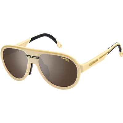 C Sport 09/S, Matte Beige and Gold/Silver Mirror Lenses