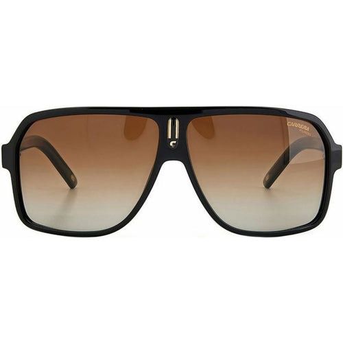 Carrera 27, Shiny Black/Brown Gradient Polarised Lenses