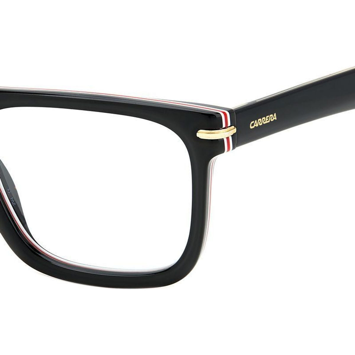Carrera 312, Striped Black/Clear Lenses