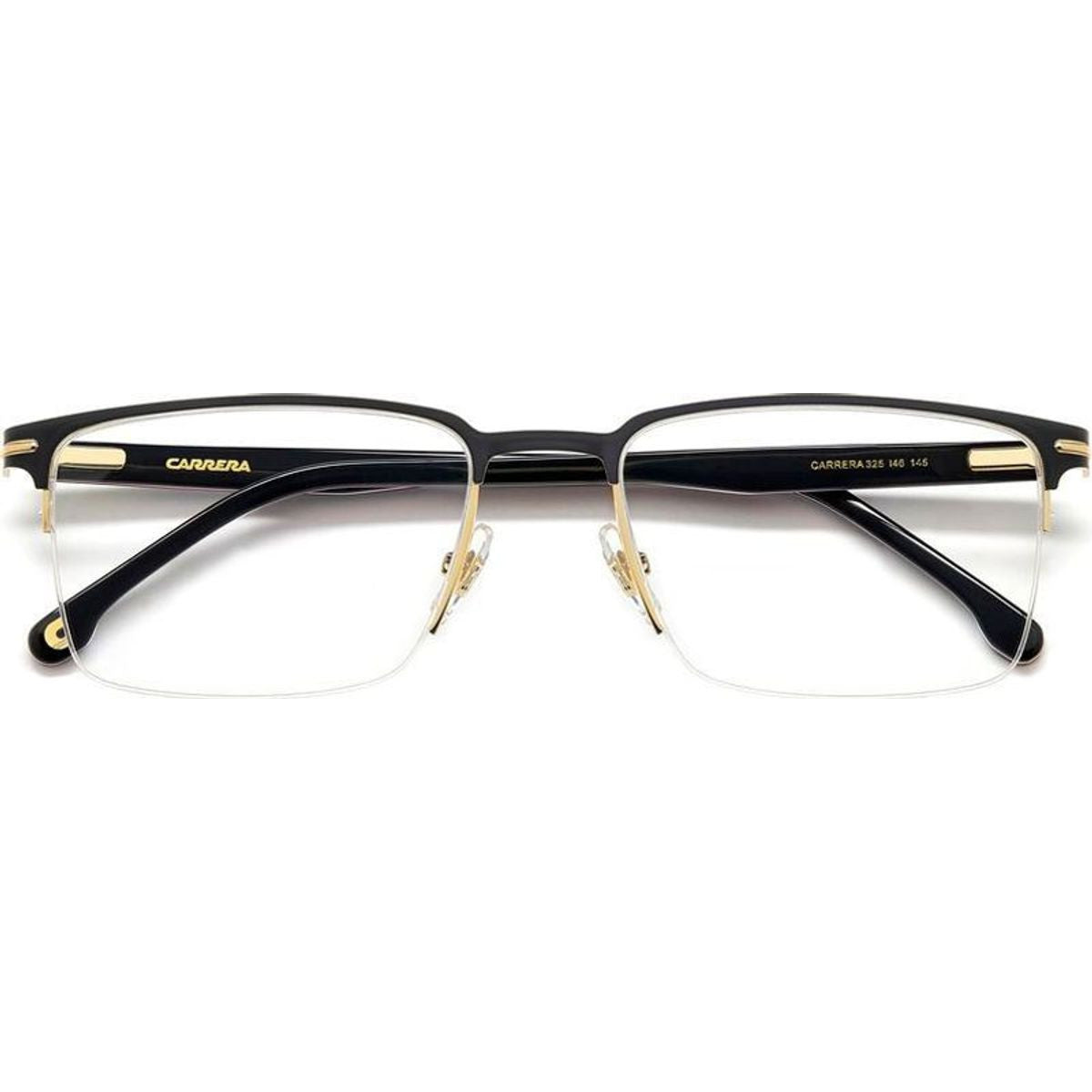 Carrera 325, Matte Black Gold/Clear Lenses