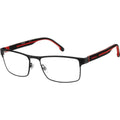 Carrera 8884, Matte Black Red/Clear Lenses