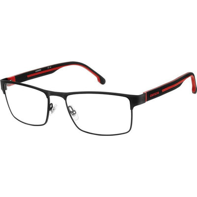 Carrera 8884, Matte Black Red/Clear Lenses