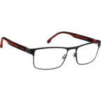 Carrera 8884, Matte Black Red/Clear Lenses