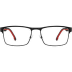 Carrera 8884, Matte Black Red/Clear Lenses