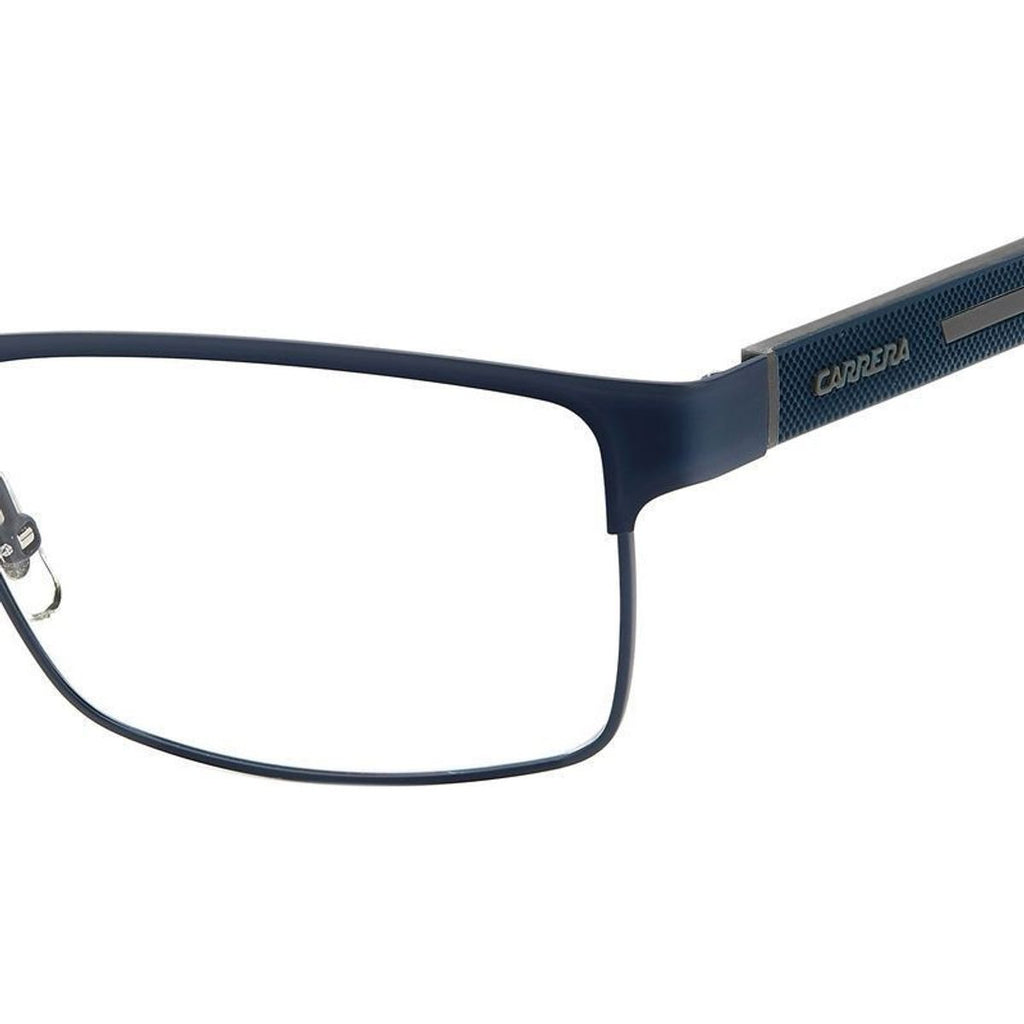 Carrera 8884, Matte Blue Grey/Clear Lenses