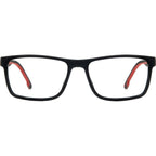 Carrera 8885, Matte Black Red/Clear Lenses