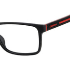 Carrera 8885, Matte Black Red/Clear Lenses