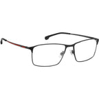 Carrera 8896, Matte Black Red/Clear Lenses