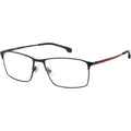 Carrera 8896, Matte Black Red/Clear Lenses