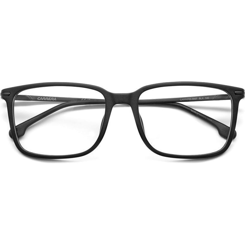 Carrera 8897, Matte Black Red/Clear Lenses