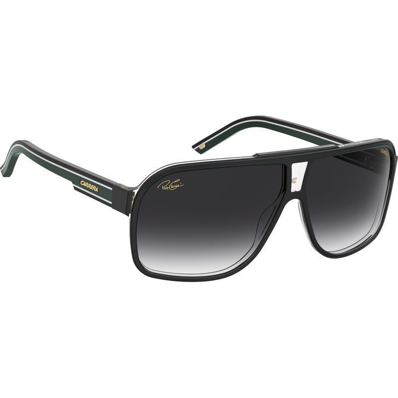 Grand Prix 2/Pat, Black Green/Grey Gradient Polarised Lenses