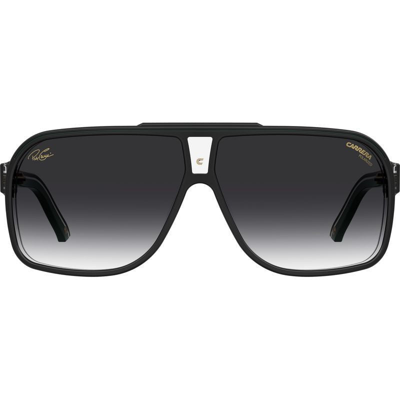 Grand Prix 2/Pat, Black Green/Grey Gradient Polarised Lenses