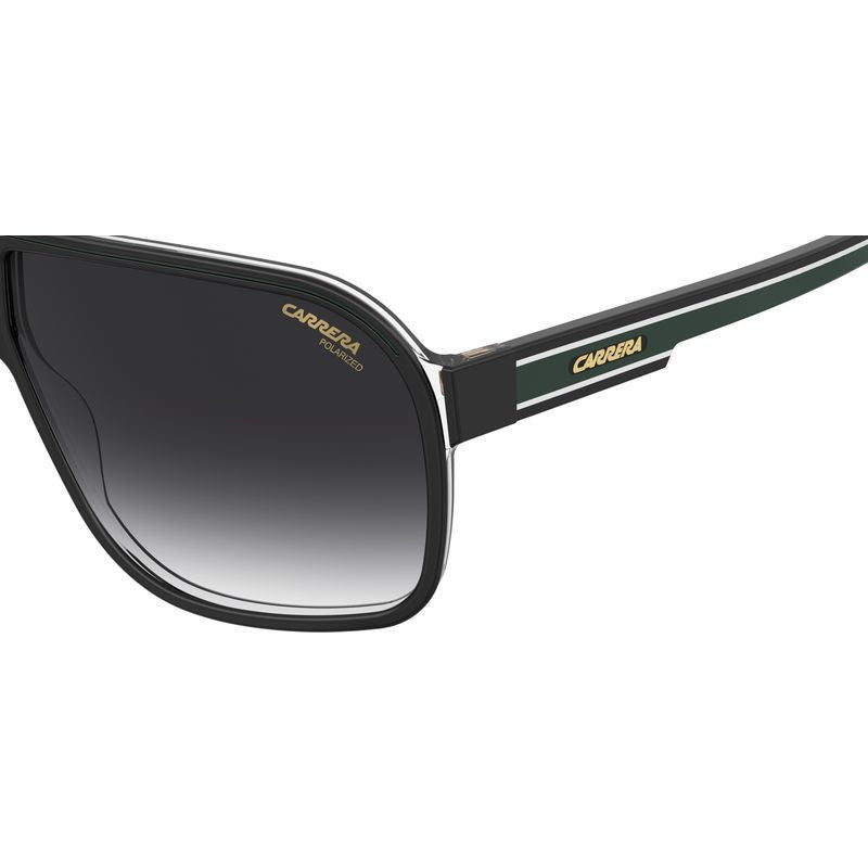 Grand Prix 2/Pat, Black Green/Grey Gradient Polarised Lenses