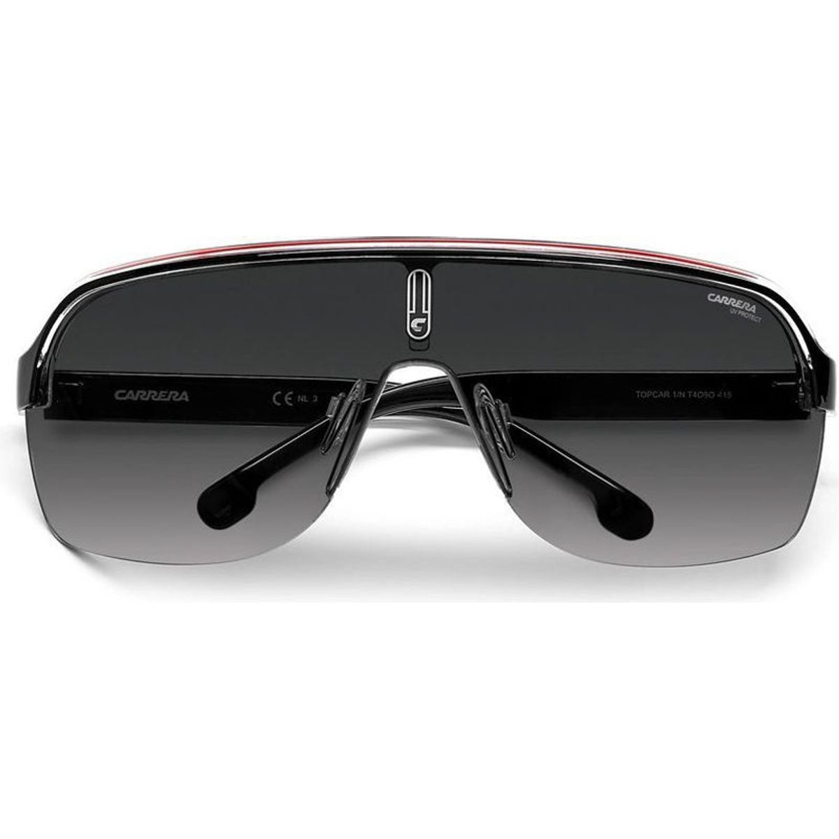 Top Car 1/N, Black and Red/Dark Grey Gradient Lenses