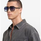 Victory C 08/S, Crystal Black/Dark Blue Gradient Lenses