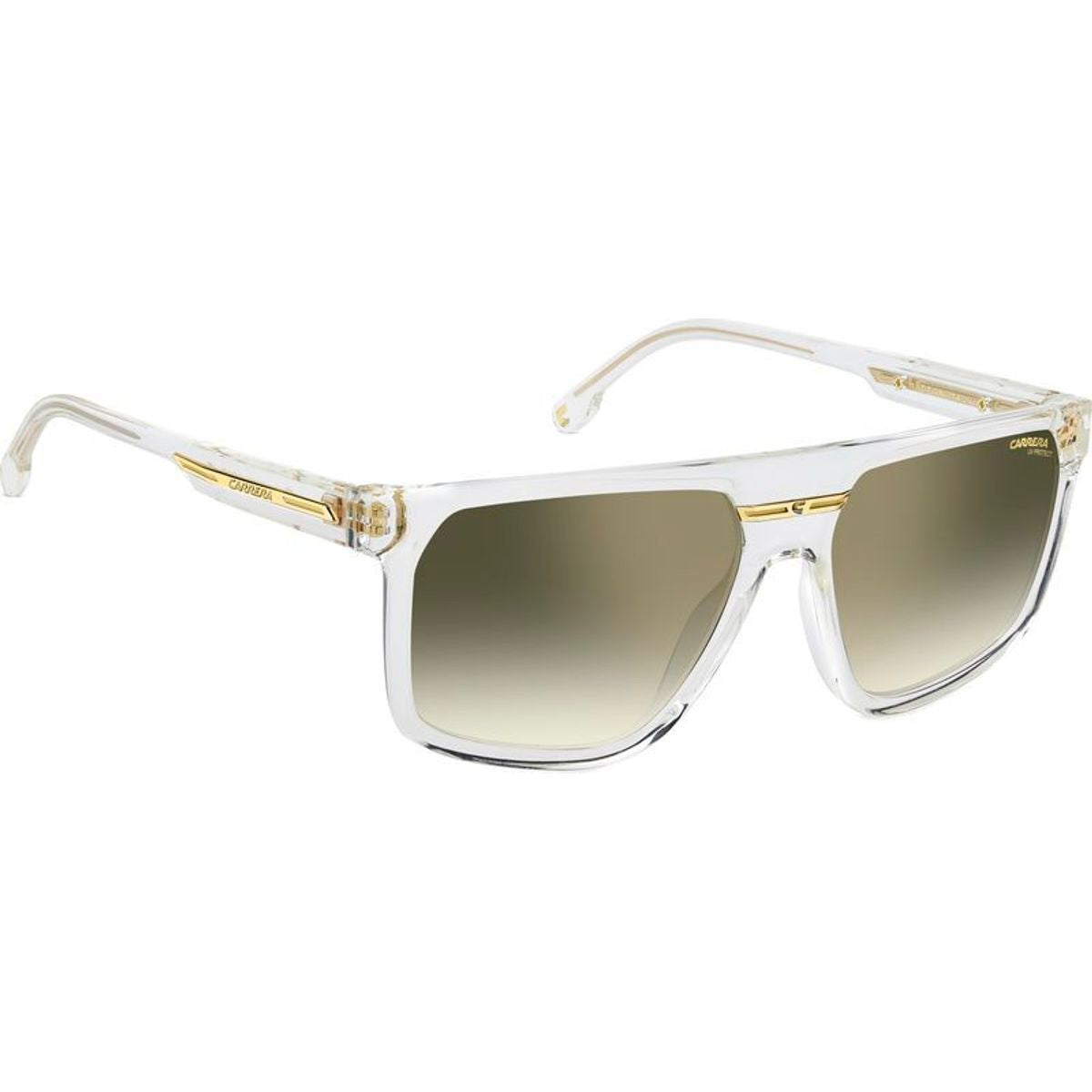Victory C 14/S, Crystal and Gold/Green Gradient Gold Mirror Lenses