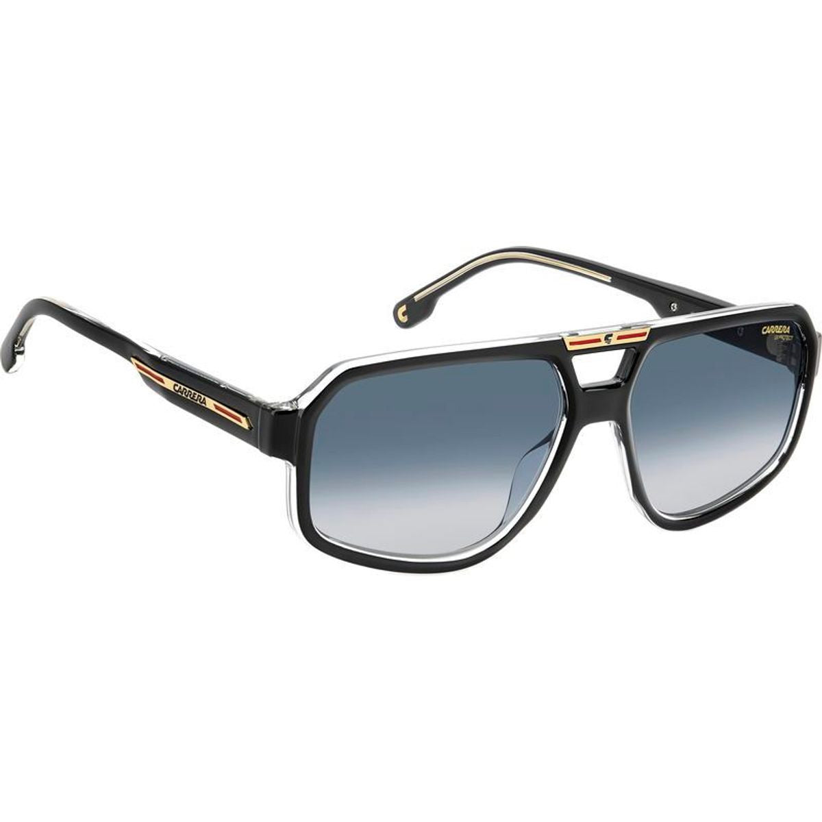 Victory C 26/S, Crystal Black/Dark Blue Gradient Lenses