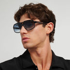 Victory C 26/S, Crystal Black/Dark Blue Gradient Lenses