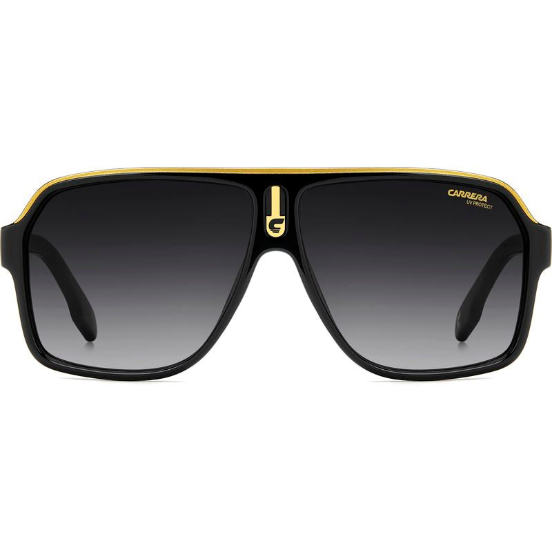Carrera 1001/S Black and Gold Grey Gradient Front