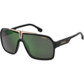 Carrera 1014/N/S Matte Black and Gold Green Mirror Polarised Angle