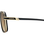 Carrera 1090/S Matte Black and Gold Brown Gradient Side