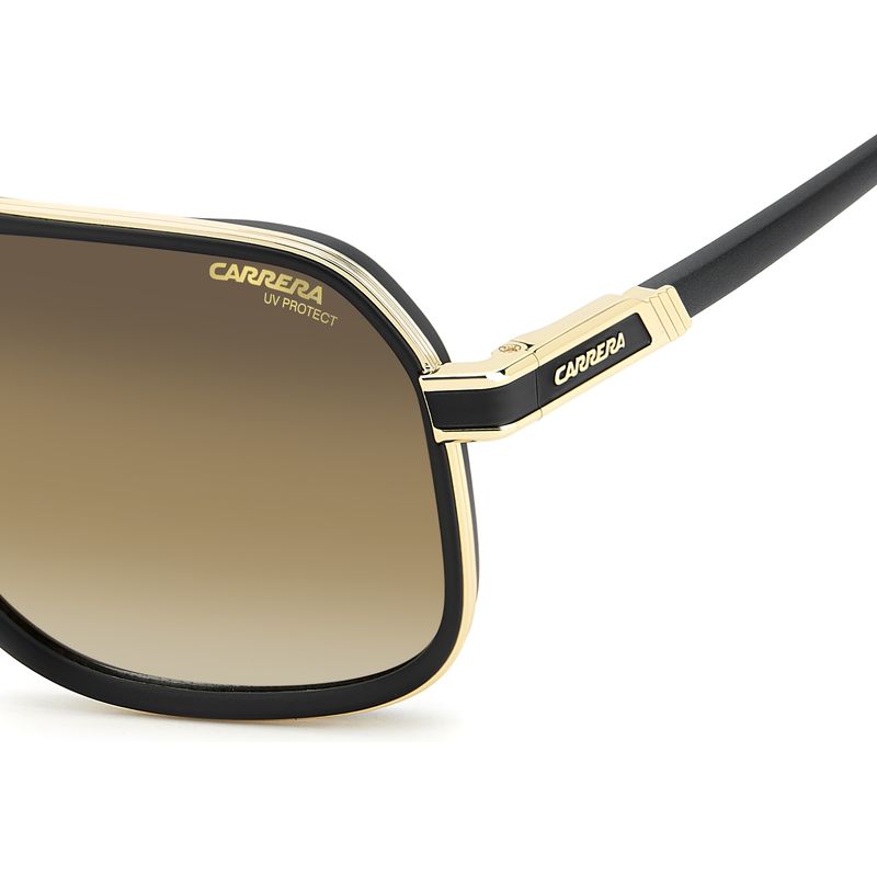 Carrera 1090/S Matte Black and Gold Brown Gradient Side2