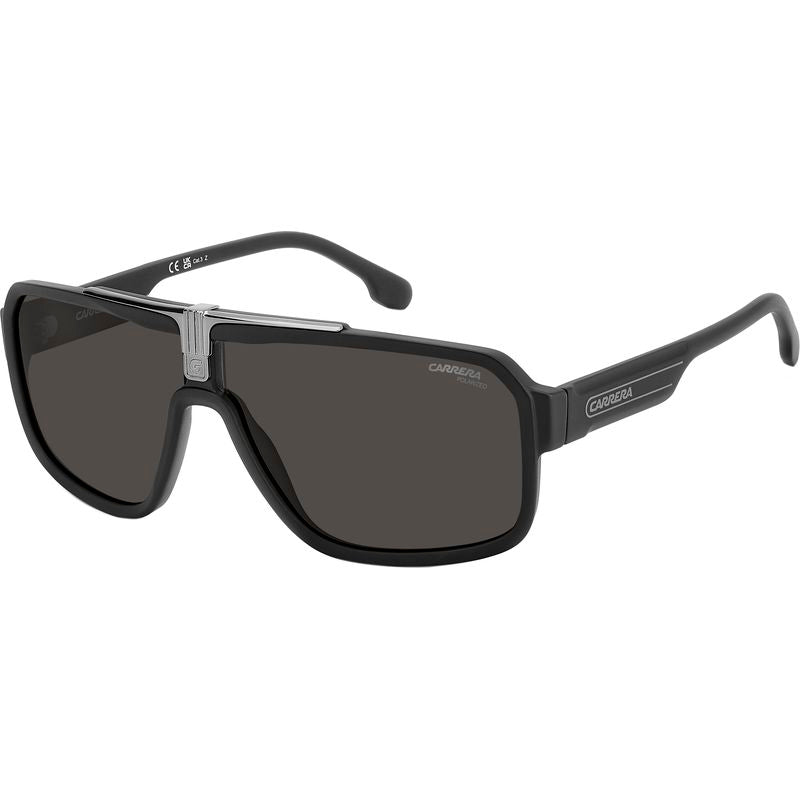 Carrera 1091/s Matte Black Ruthenium Grey Polarised Angle