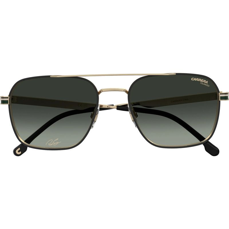 Carrera 379/S/Pat Gold Green Gradient Polarised Front2