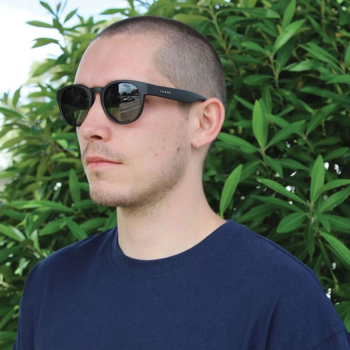 Chippy, Matte Black/Grey Polarised Lenses