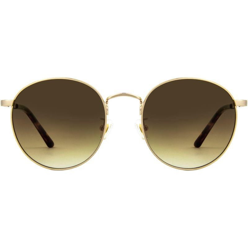 Heidi, Brushed Gold/Brown Gradient Lenses