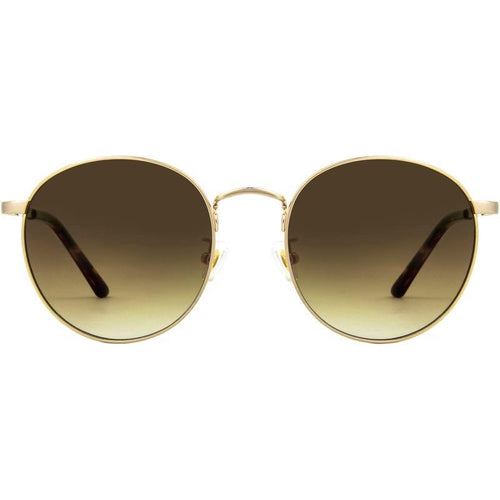 Heidi, Brushed Gold/Brown Gradient Lenses
