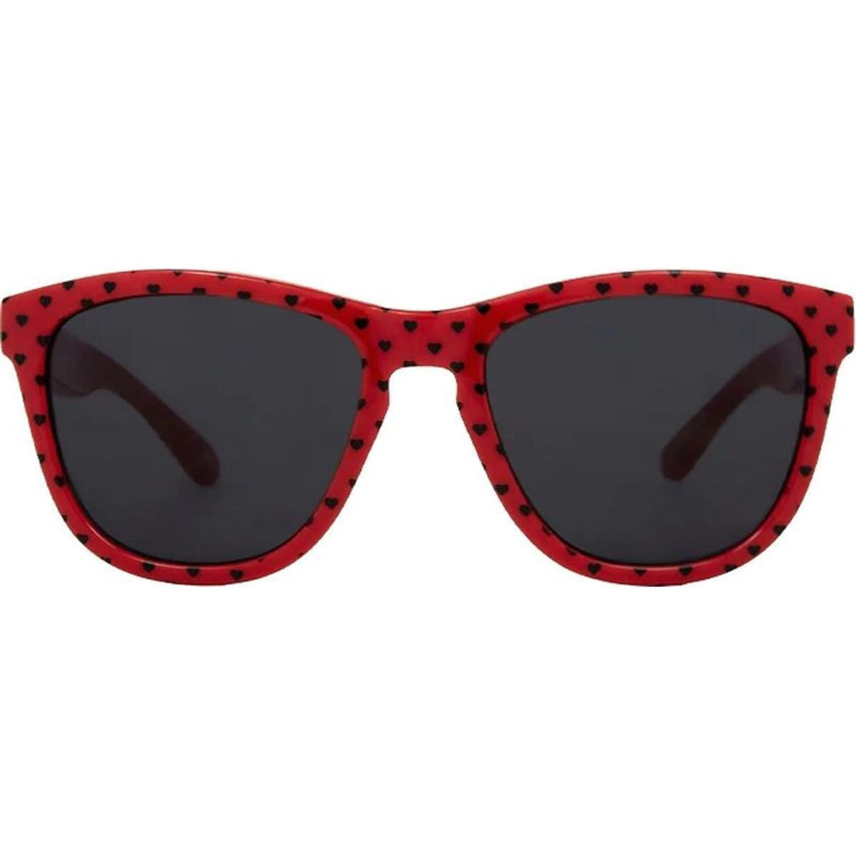Cali, Gloss Red Hearts/Grey Lenses