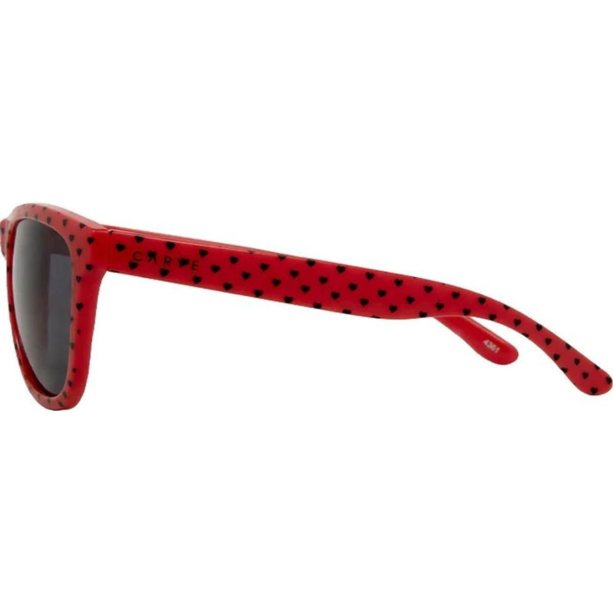 Cali, Gloss Red Hearts/Grey Lenses
