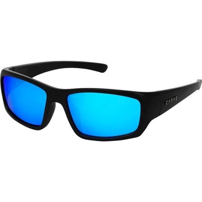Moray Jr, Matte Black/Blue Mirror Lenses