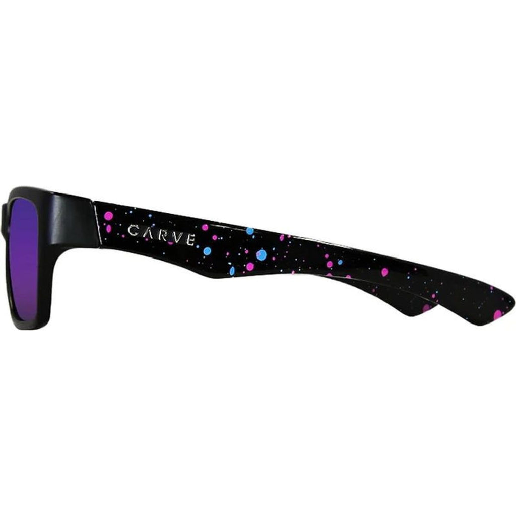 Stinger, Matte Black Printed/Purple Mirror Lenses