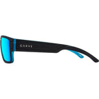 Sublime Jr, Black and Crystal Blue/Blue Mirror Lenses