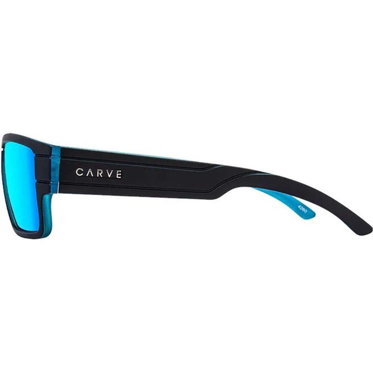 Sublime Jr, Black and Crystal Blue/Blue Mirror Lenses