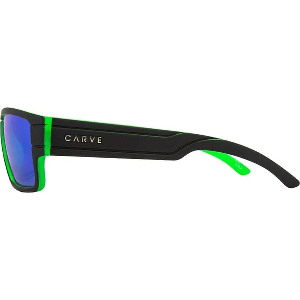 Sublime Jr, Matte Black with Lime/Lime Mirror Lenses