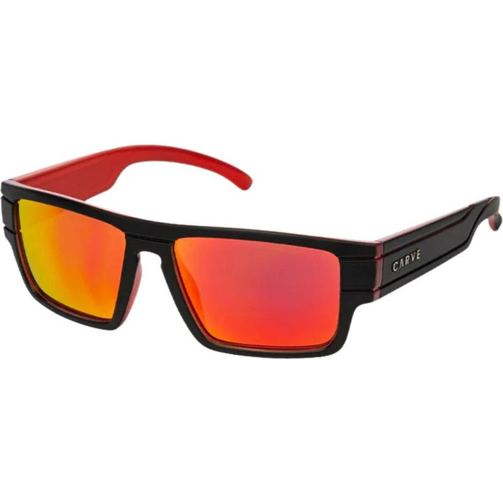Sublime Jr, Matte Black and Red/Red Mirror Lenses