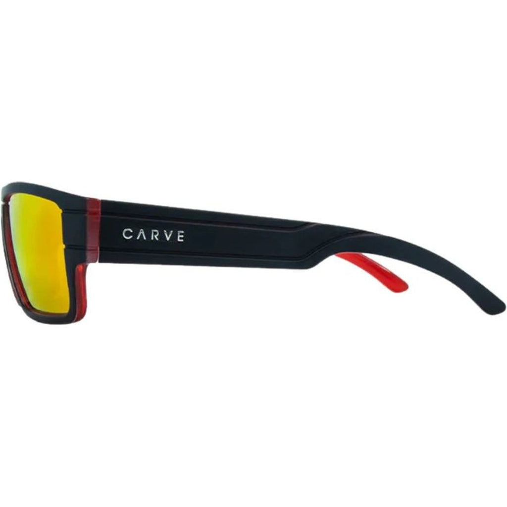 Sublime Jr, Matte Black and Red/Red Mirror Lenses