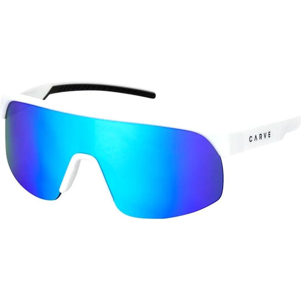 Velocity Jr, Gloss White/Blue Mirror Lenses