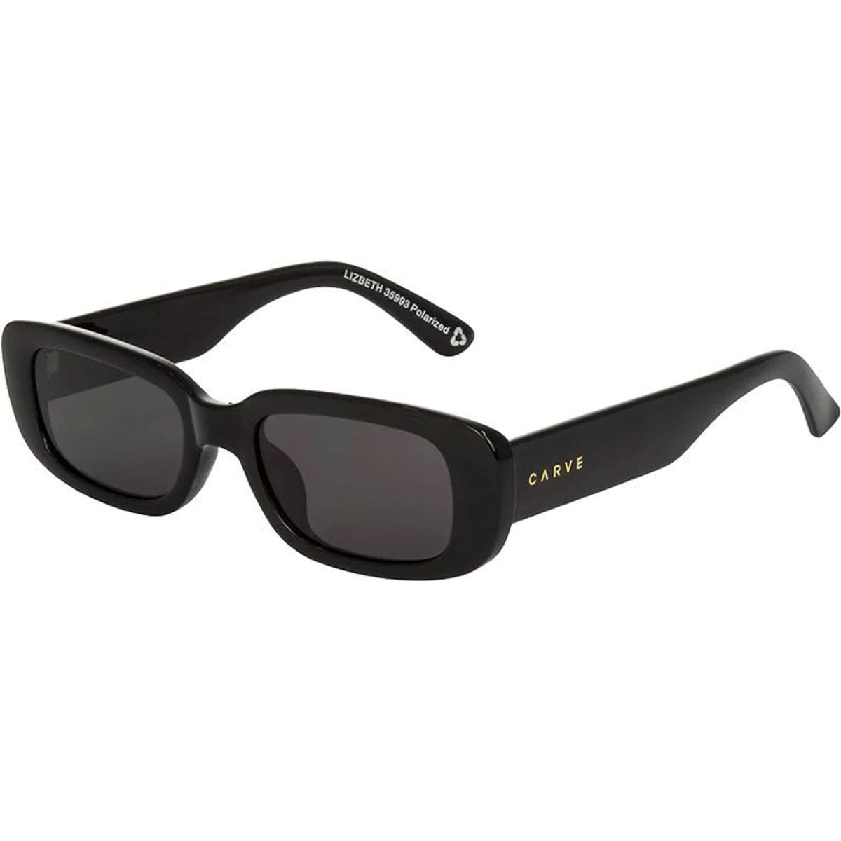 Lizbeth, Recycled Gloss Black/Grey Polarised Lenses