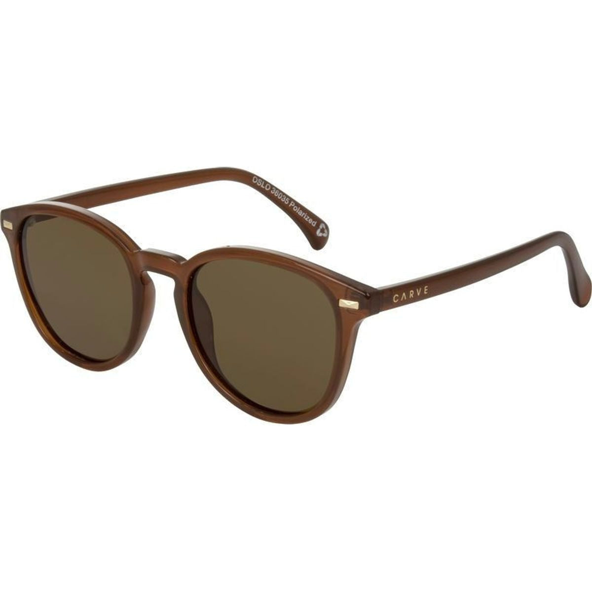 Oslo, Recycled Crystal Tobacco/Brown Polarised Lenses