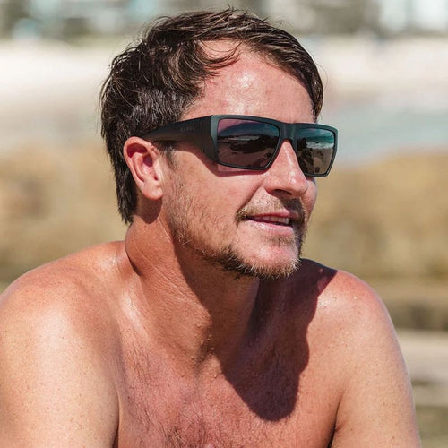 Sanada, Matte Black/Grey Polarised Lenses