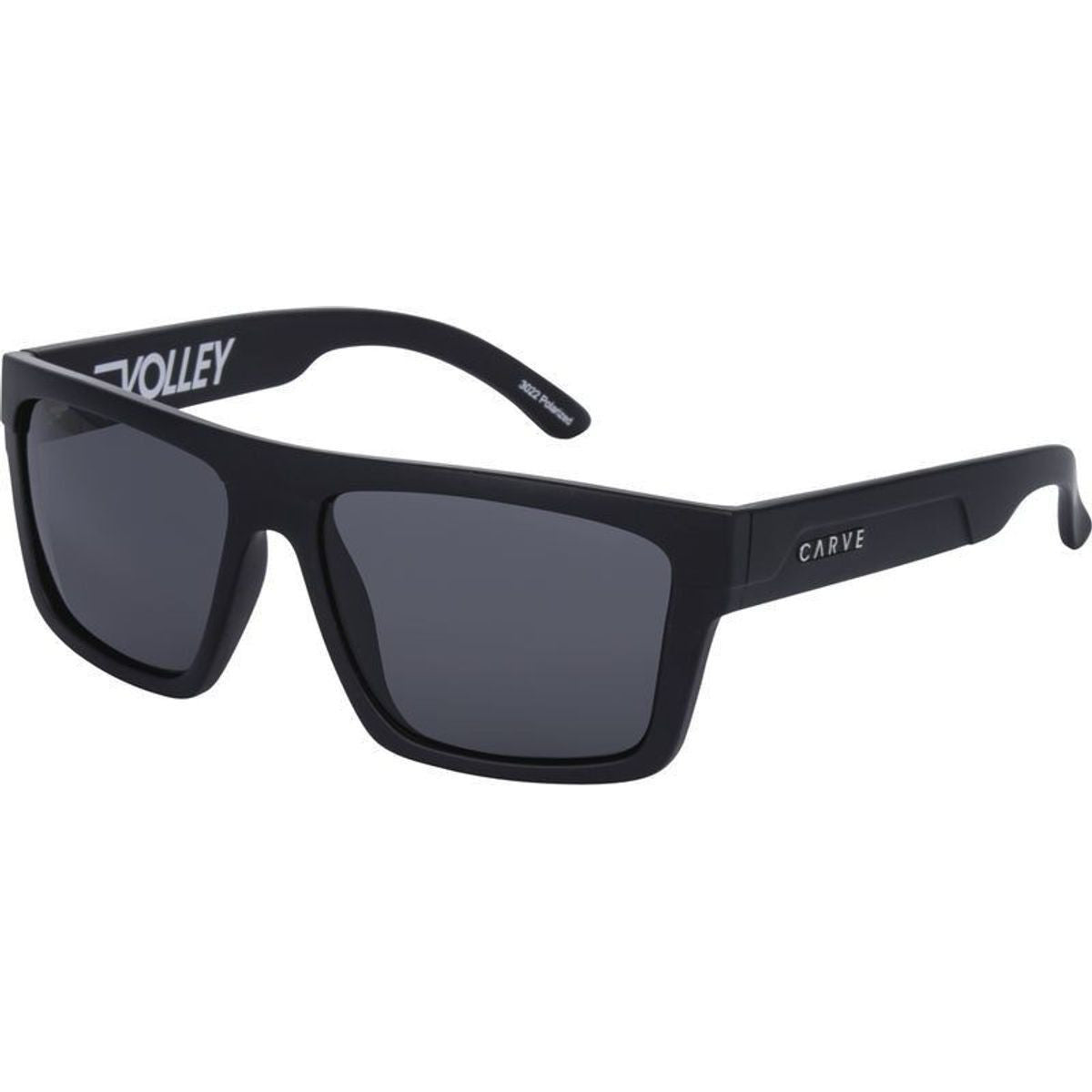 Volley, Matte Black/Grey Polarised Lenses