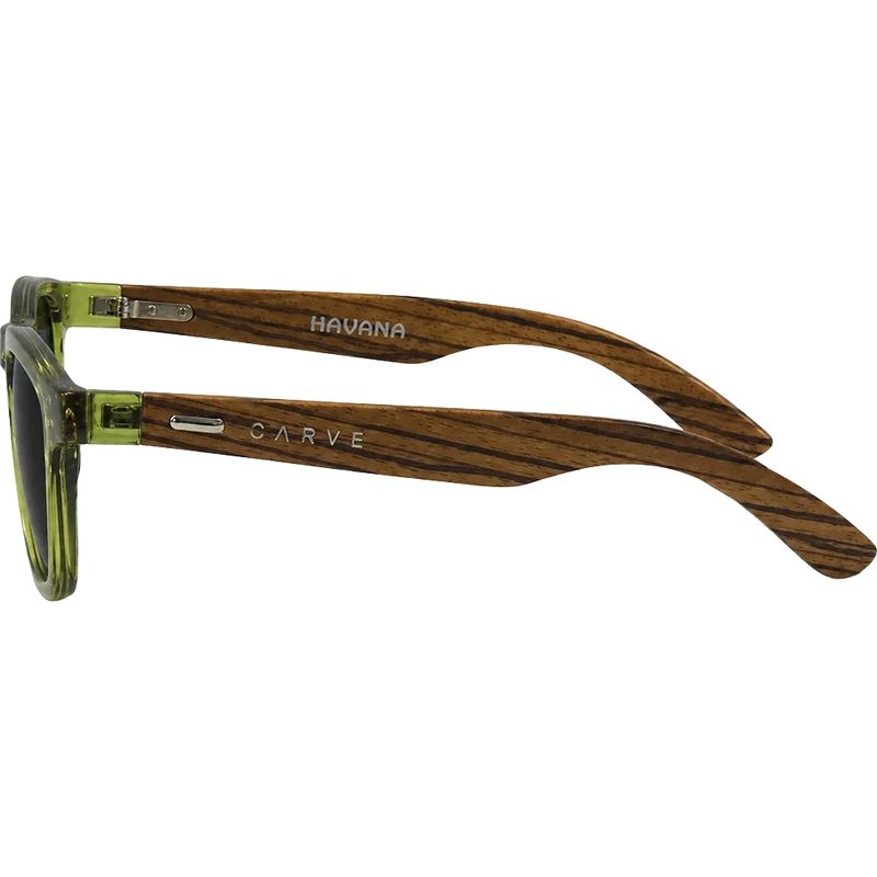 Carve Havana Translucent Green Wood Side
