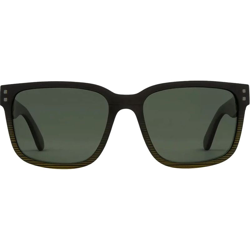 Carve Rivals XL Matte Black to Olive Streak Green Polarised Front
