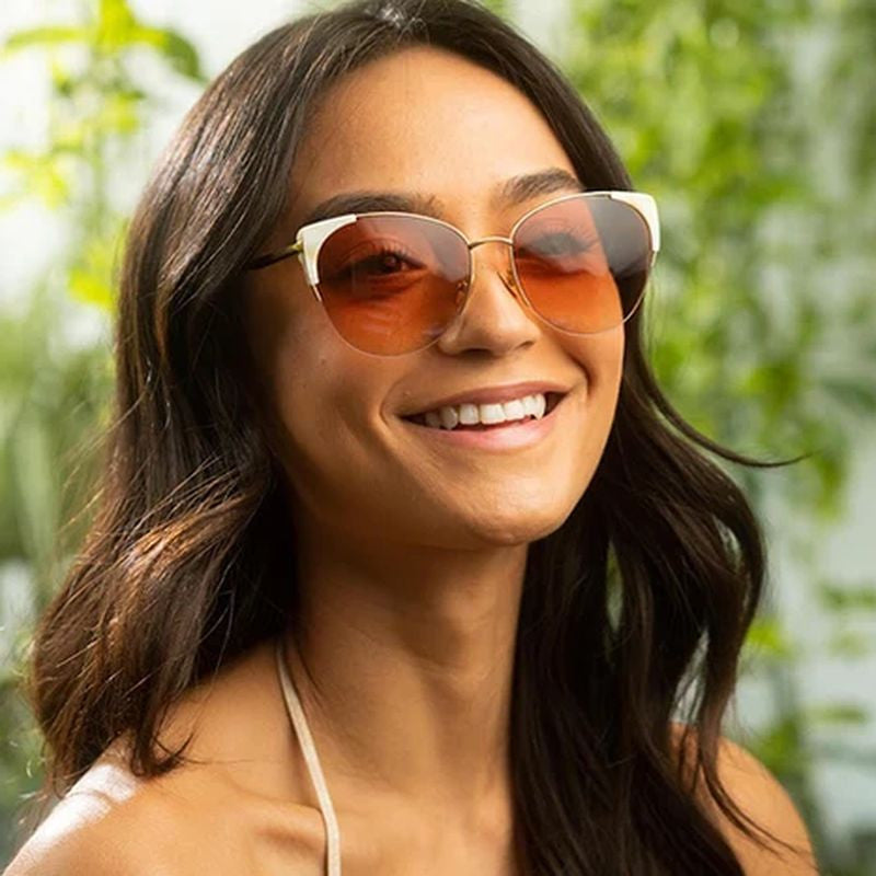 Artemis, Mother of Pearl/Peach Gradient Lenses