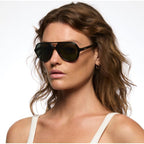 Delete, Gloss Black/Green Polarised Lenses